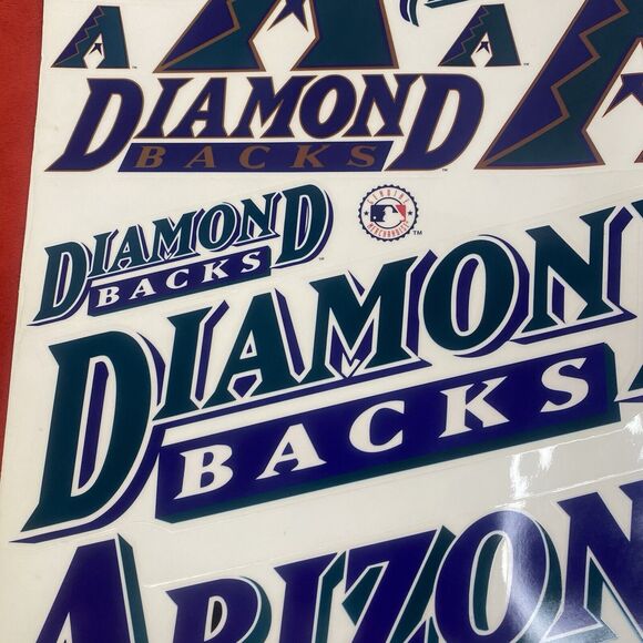 Arizona Diamondbacks Retro Reusable Static Cling Decals Baseball MLB Licensed - Picture 5 of 12